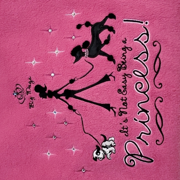 BIG DOGS WOMENS EMBROIDERED AND BEADED LONG-SLEEVE FLEECE PULLOVER - Picture 2 of 7